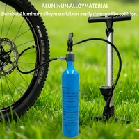 Aluminum Alloy 1.15L High Flow MTB Road Inflator Air Tools Bike Tire Booster Valve OEM Zimakyfa LT-CQJ Blue Black 1 Year