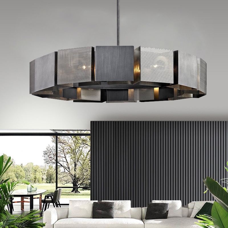 JYLIGHTING Modern Nordic Luxury Black Metal Pendant Light LED Industrial Hanging Light Hotel bar Livingroom Bedroom Light · image 5