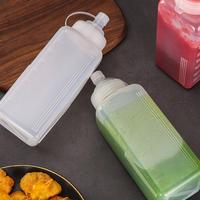 Botol bumbu semprot plastik Remas dengan tutup putar-dispenser atas untuk saus tomat Mustard Mayo saus panas minyak zaitun
