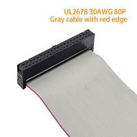 KS Custom ATA IDC 40-Pin IP67-zertifiziertes Flachbandkabel mit IDE-Anschluss, Kabelbaum aus PVC für Elektronik und Haushaltsgeräte