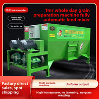 Mélangeur d'alimentation TMR toute la journée Machine de concassage de fourrage automatique tout-en-un humide et sec pour moteur de ferme de bovins et de moutons comme composant de base