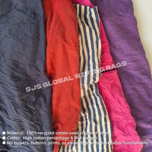 Trapos de Limpieza Resistentes para la Industria, de Algodón 100% Reciclado, de Colores Variados, para Descontaminación - Product Image 4