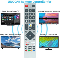 Control Remoto Universal HUAYU SH-V1 para Televisores SHARP Smart LCD LED HDTV 3D