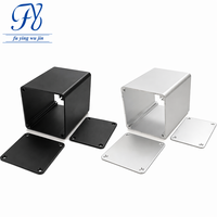 Boîtier de contrôle carré en aluminium extrudé sur mesure 63,2*63,2 mm, dissipateur thermique anodisé IP54, boîtier de projet électronique à 4 vis pour instrument PCB
