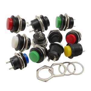 16mm ABS 1NO Push <strong>Button</strong> Switch R13-507 Self-Resetting Non-Locking <strong>2</strong> Pin Power <strong>Control</strong> for Home Appliances - Product Image 1