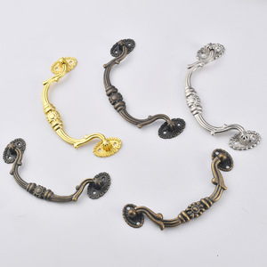 Chinese Style Zinc Alloy Drawer Handles Bar Shape Plated Durable <b>Cabinet</b> Furniture Hardware Accessory - Product Image 3
