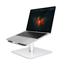 Soporte Giratorio Premium para Laptop, Resistente, de Aluminio, con Rotación de 360 Grados, para Escritorio, Compatible con Laptops de hasta 17 Pulgadas