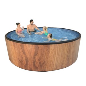 Bain à remous avec pompe à chaleur piscine de massage <span class=keywords><strong>en</strong></span> <span class=keywords><strong>bois</strong></span> extérieur 4 personnes unité de chauffage de <span class=keywords><strong>spa</strong></span> <span class=keywords><strong>gonflable</strong></span> à vendre - Product Image 2