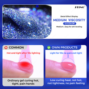JTING Nuevo Producto Flash Gel Constructor, Gel Constructor de Uñas de 12 Colores, Esmalte de Uñas Flash Gel, Gel UV Constructor con Diseño Personalizado OEM - Product Image 3
