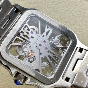 Moissanite Iced Out Skeleton Designer Watch para hombres Movimiento mecánico automático Luxury Diamond Hip Hop Style Reloj VVS - Product Image 6