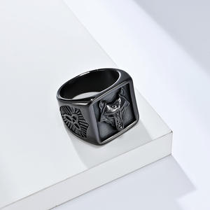 Viking <b>Ring</b> For Men Titanium Steel Wolf Head Nordic Celtic Pattern Jewelry Gift - Product Image 3