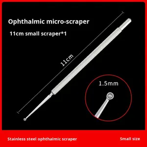 Curette Oftalmico in Acciaio Inossidabile/Lega di Titanio, Strumento Chirurgico Dermico per Adenoidi, Raschietto per Verruche per Chirurgia della Ghiandola di Meibomio - Product Image 2