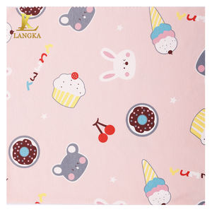 Langak Design carino Per bambini 100 cotone organico <span class=keywords><strong>abbigliamento</strong></span> tessuto stampato Per chilo all'ingrosso - Product Image 4