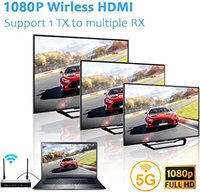 LumiCreate WHD-03 Kit Extensor USB Inalámbrico Full HD 1080P con Transmisor y Receptor de Video KVM con Control IR y Audio