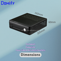 Boîtier PC Mini-ITX K12, mini PC compact, HTPC de bureau vertical, matériau métal et plastique, panneau latéral avec fenêtre, boîtier PC SFF en stock