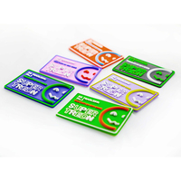 Logo en caoutchouc personnalisé patchs 3d vêtements vêtement patchs en silicone en relief étiquettes tactiques caoutchouc Pvc Patch Velcroes étiquette de fil