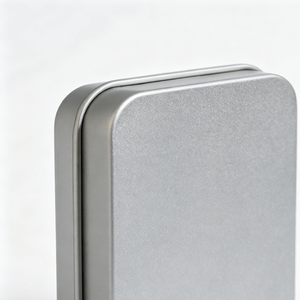 OEM Custom Hinged Tin Box Factory Metal Packaging Food Grade <b>Rectangular</b> Tin Containers with Custom Window Lid for Chocolate Tea - Product Image 2