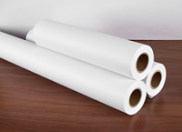 Profesional A0 A1 20LB papel bond blanco CAD Plotter rollo de papel de dibujo con 24 "30" 36 "42" X 50 Yds soporte de personalización