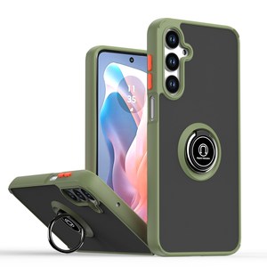 Phổ Biến Nhẫn Chủ Điện Thoại Trường Hợp Đối Với <span class=keywords><strong>Samsung</strong></span> Galaxy A16 A06 A36 A56 4G 5G Chân Đế Chống Sốc Điện Thoại Di Động Trường Hợp - Product Image 2