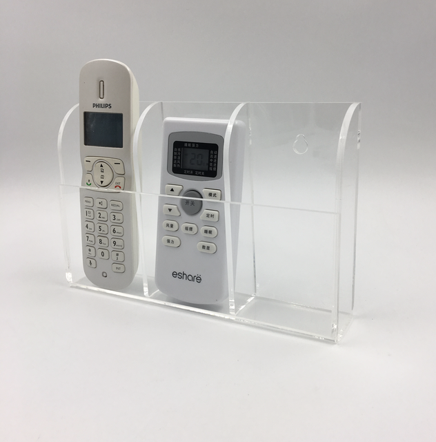 Transparent Acrylic Multifunction Remote Control Storage Rack Wall-Mounted Living Room TV & Air Conditioning Household Use hd