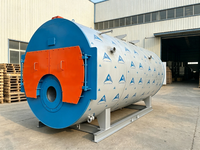 Chaudière à vapeur industrielle série WNS personnalisable, fournie directement par l'usine, 2 tonnes, 4 tonnes, 6 tonnes, 12 tonnes, double combustible gaz naturel/diesel