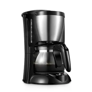 家用电动煮咖啡机煮 expresso 浓咖啡机自动制造机与玻璃壶