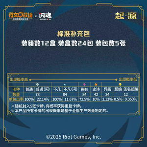 YY Official Real Simplified Chinese Rune Battlegrounds League of Legends Origins Series Cartes à collectionner Booster Box Jeux - Product Image 6