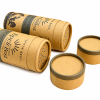 Emballage personnalisé en tube de papier biodégradable de qualité alimentaire pour le thé, le café, les épices en poudre, conteneur en carton cylindrique