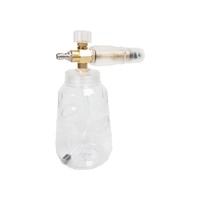 Canon à mousse transparent PA 1L réglable en laiton pour nettoyeur haute pression – Idéal pour le detailing automobile
