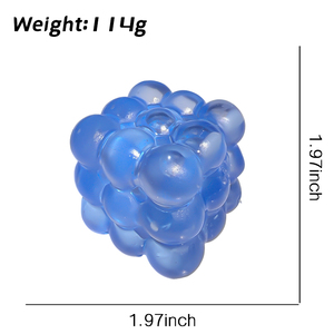 Marbled Maltose Ice Cube <b>Squishy</b> Toy Slow Rebound Stress Relief Squeeze Fidget Cube for Kids & Adults Sensory Anxiety Relief Toy - Product Image 2