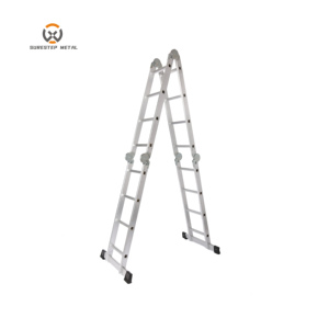 Scala in Alluminio Multifunzionale Certificata EN131 <span class=keywords><strong>con</strong></span> Capacità di 150 kg per Uso Domestico e Industriale - Product Image 4