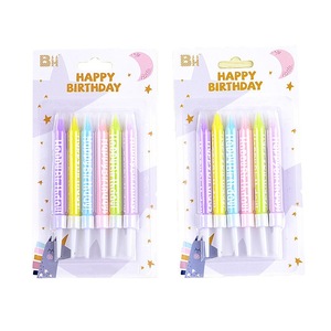 Macaroon in màu Hạnh Phúc sinh nhật Bánh sinh nhật nến - Product Image 2