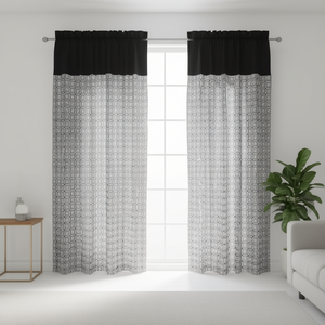 Ensemble de rideaux Baruk 2,15 m x 2,78 m, design moderne imprimé, lot de panneaux pour salon - Product Image 2