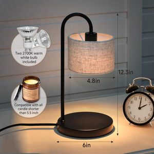 Hot Selling Black Non-Fire Aromatherapy Melted Wax <strong>Lamp</strong> Adjustable Essential <strong>Oil</strong> Candle for Bedroom Atmosphere Table <strong>Lamps</strong> - Product Image 4