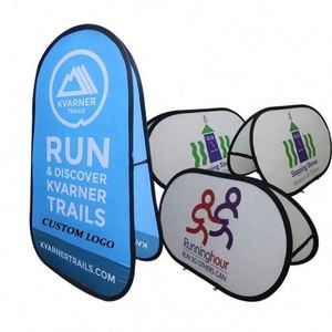 ป้ายโฆษณาสนามกอล์ฟแบบพับได้สั่งทำได้สองด้านพร้อมโครงป๊อปอัพ - Product Image 1