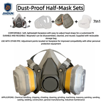 Masque à gaz industriel réutilisable en silicone avec filtre