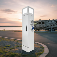 Raccordement électrique pour camping-car, colonne d'électricité de camping, poste de prise de courant pour piédestal d'alimentation de camping de parc rv, 16 Amp / 32A mp