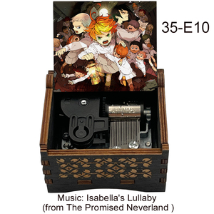 Tiny Hand Crank <span class=keywords><strong>Isabella</strong></span>'s Lullaby Music Box-The Promised Neverland Music Box Regalo para Navidad <span class=keywords><strong>Cumpleaños</strong></span> Día de San Valentín - Product Image 1