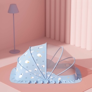Moustiquaire de Style Mongol Moderne Pliable en Tricot Animal à Couverture Complète pour Bébés, sans Fond, Universelle pour Berceaux - Product Image 2