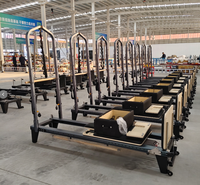 VOG VOG-PL013A Machine de Pilates semi-élevée en alliage d'aluminium avec ressorts allemands, barre de repose-pieds réglable, durable et portable
