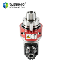 Tête d'angle d'axe C Hongyang ISO30/HSK63F ER25 pour tête de fraisage latérale de haute précision de fraiseuse CNC