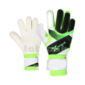 ถุงมือผู้รักษาประตูหนังสำหรับผู้ใหญ่ทุกเพศถุงมือผู้รักษาประตูแบบมืออาชีพ2025ที่ทำจากหนังป้องกันการลื่น - Product Image 1