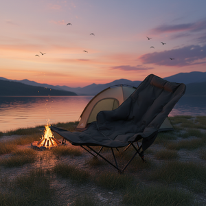 Chaise de jardin pliable professionnelle ultralégère avec repose-jambes extensible, inclinable à trois positions, cadre métallique moderne, tendance 2026 - Product Image 5