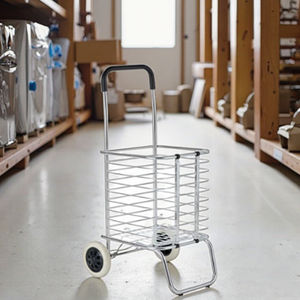 รถเข็นช็อปปิ้งแบบพกพาขนาดเล็กรถเข็นมือสำหรับบ้านในซูเปอร์มาร์เก็ต - Product Image 4