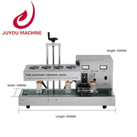 Machine de scellage verticale entièrement automatique pour feuilles d'aluminium, scelleuse à induction électromagnétique pour bouteilles en verre et en plastique