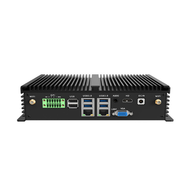 Fanless Industrial Mini PC Core I3 4030U I5 4200U Industrial Embedded PC RS232 RS485 Win10 GPIO Desktop Computer