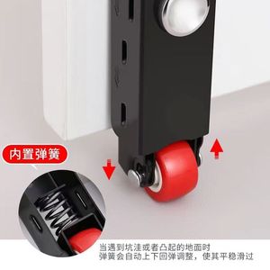 Amortiguador de resorte mejorado y dispositivo antideslizante, rueda inferior universal, rodillo silencioso anticaída para puerta corredera - Product Image 5