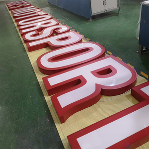 Tùy Chỉnh <span class=keywords><strong>Led</strong></span> Sang Trọng Chiếu Sáng Hấp Dẫn Lớn Đánh Bóng Kim Loại Chế Tạo Kênh Chữ Ký Và Logo 3D Cho Tường Xây Dựng - Product Image 5