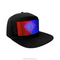 Cappello LED RGB Programmabile Zhizunlin, Smart Hat con Display a Colori Completo Controllabile via App Wireless per Feste di Natale, Ringraziamento, Halloween, Pasqua