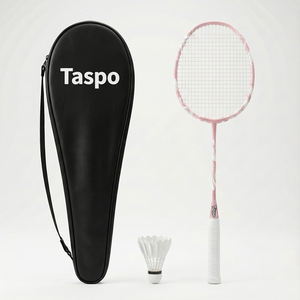 Ensemble de raquettes de <span class=keywords><strong>badminton</strong></span> en fibre de carbone tissée en PU de luxe avec logo personnalisé, équipement sportif de haute qualité, léger, poignée souple pour adultes - Product Image 4